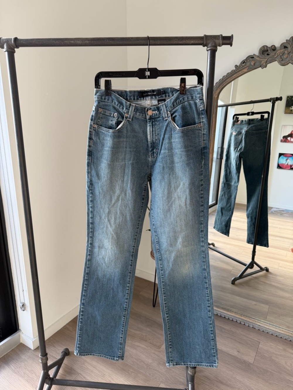 Calvin Klein Jeans Straight Leg Midwash Denim